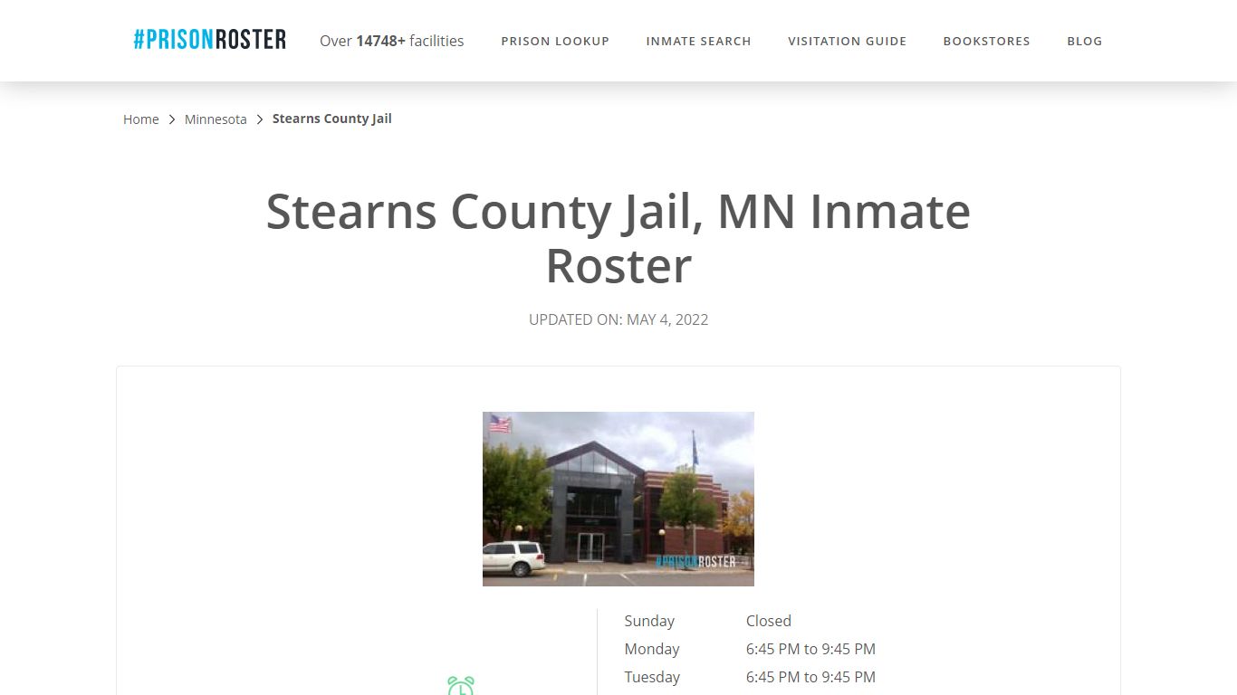 Stearns County Jail, MN Inmate Roster